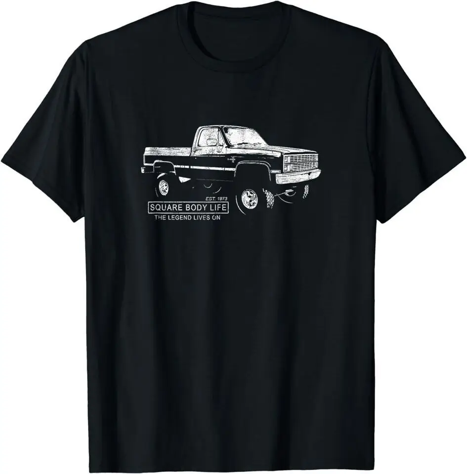 

New Square Body 80s Pickup Truck Squarebody Funny T-Shirt USA Tee Size S-5XL