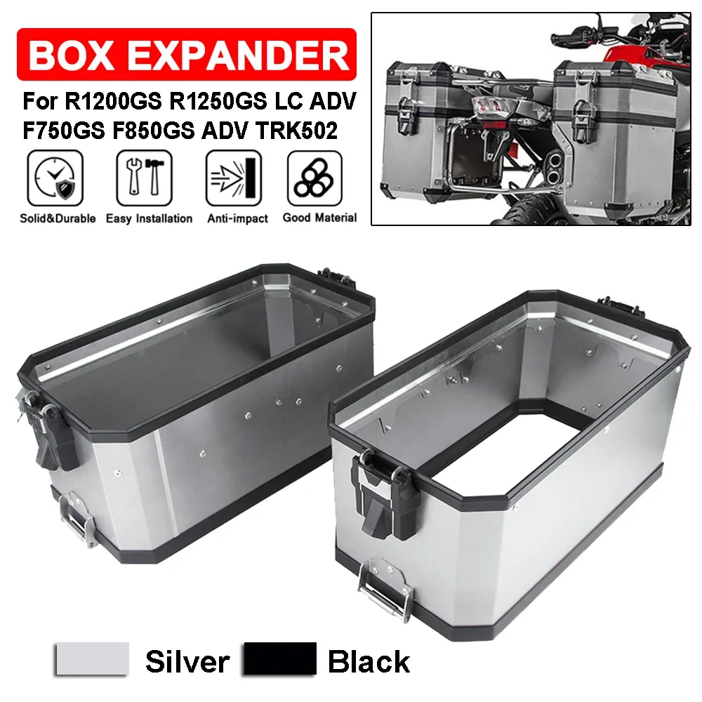 For BMW R1200GS R1250GS LC ADV 2013-2022 F750GS F850GS 2018-2022 Aluminum Saddlebag Pannier Expander For Benelli TRK 502 TRK502
