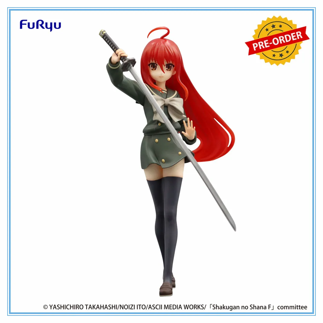 Original Furyu Shakugan No Shana Trio-Try-iT Figure Shana Anime Action Figure Ornaments Desktop Decoration PVC Model Doll GIFT