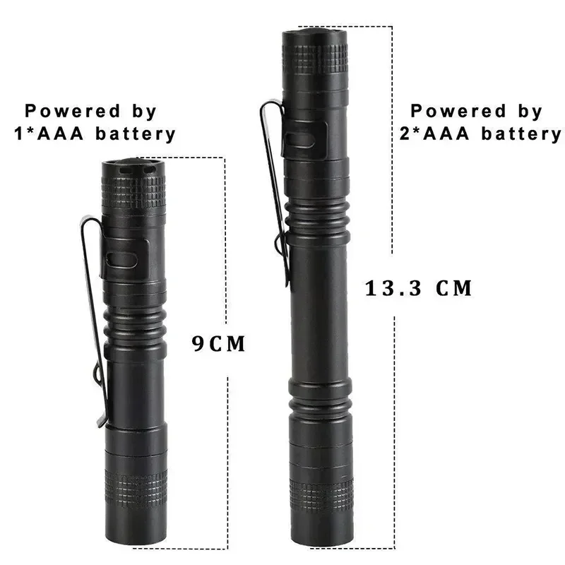 Small Mini LED Flashlight Handheld Pen Light Flashlight Tactical Pocket Torch PenLight with Clip Led Pen Flashlight