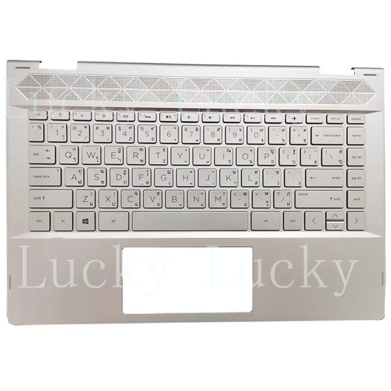 

Клавиатура и подставка для рук (пальмрест) для HP Pavilion X360 14-CD L18953-281 с подсветкой, Таиланд