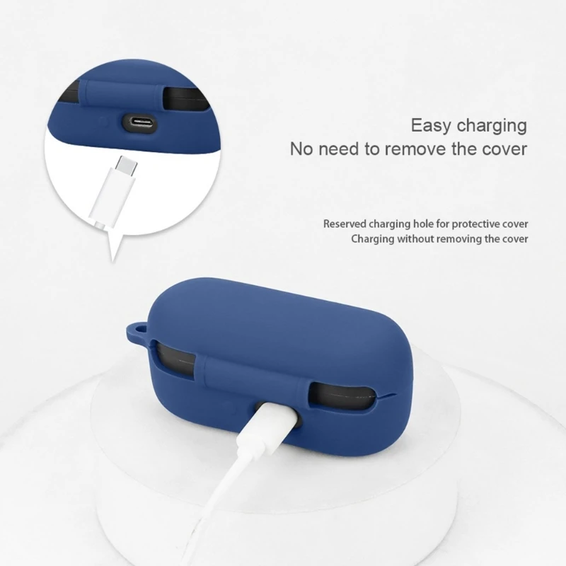 Flexible Earphone Protective Case for WF-C510 Cover Shockproof Shell Washable Housing Antidust Sleeve Soft Silicone Skin  D2RC