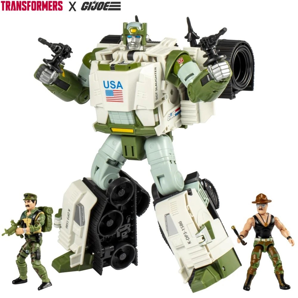 

Transformers Collaborative G.i. Joe X Autobot Kup Triple T 9-Inch Action Figure O-Ring 3.75-Inch Sgt Slaughter Leatherneck