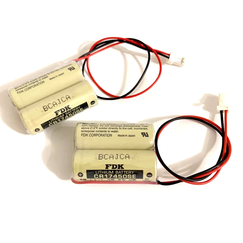 2pcs/lot 2CR17450 CR17450SE 3V Non-rechargeable Lithium Battery Pack