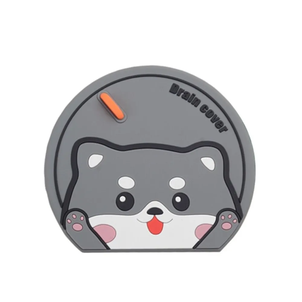 Cartoon Cat Sewer Floor Drain Cover Anti Odor Anti-insect Sewer Sealing Silicone Mat Anti-blocking Floor Drain Pad