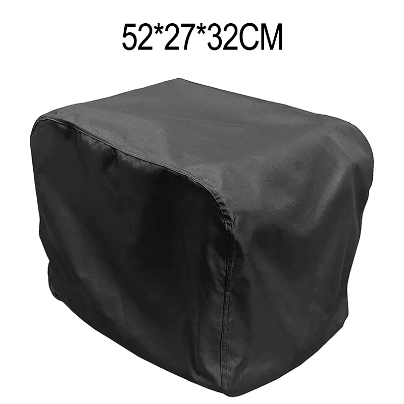 1pcs 210D Dust Cover For Generator Cover Dustproof Cover Waterproof Cover Engine Portable Cover 52*27*32CM 56*30*40CM Black