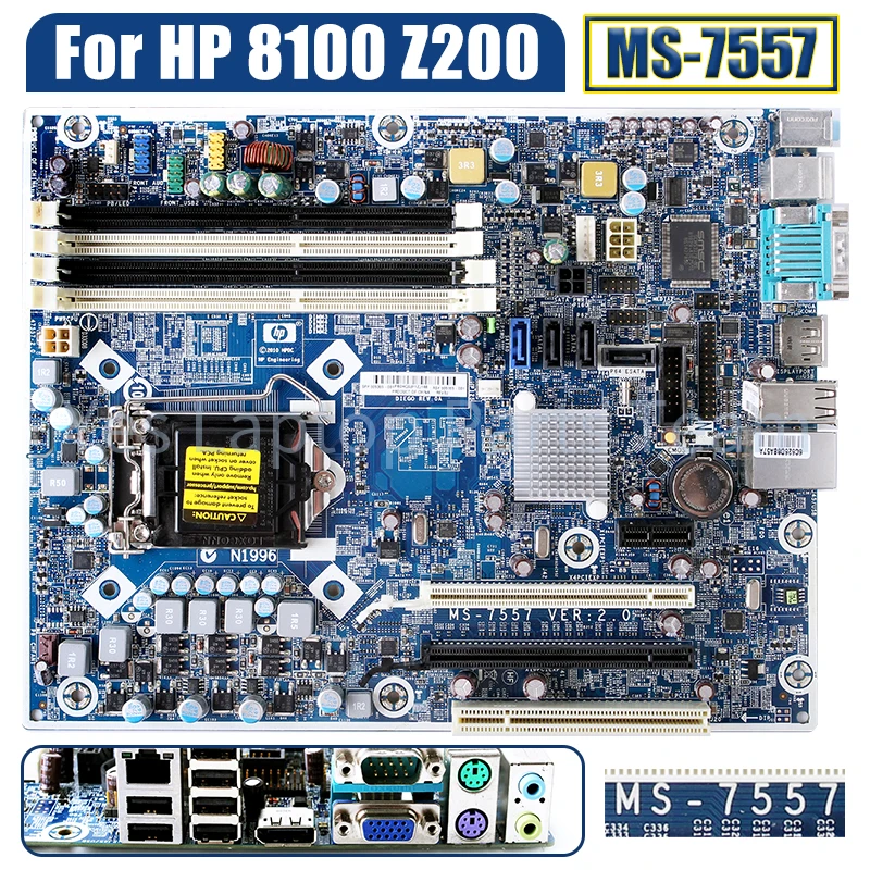 

MS-7557 For HP 8100 Z200 Desktop host 599369-001 599169-001 Computer Motherboard 100% Testing