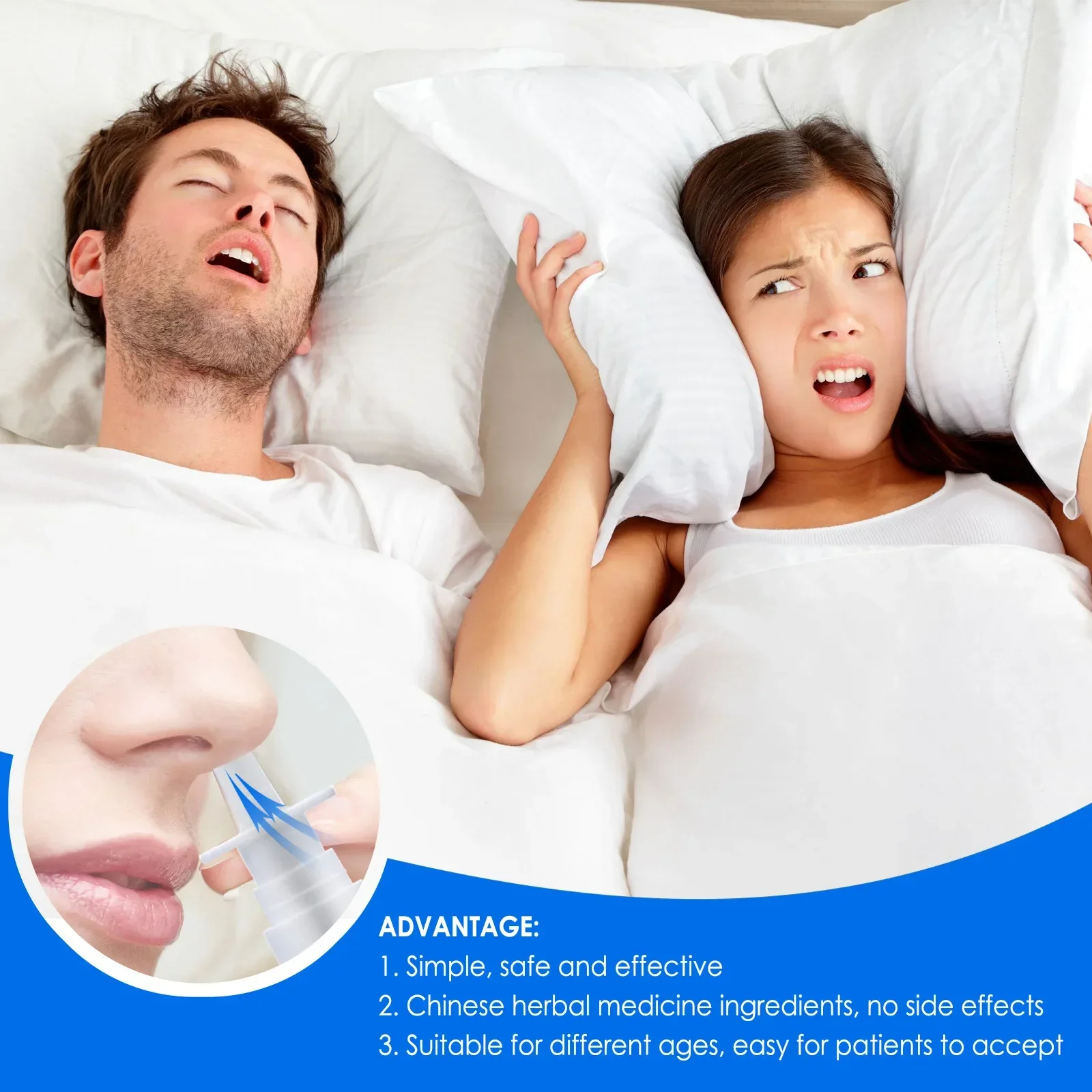 Anti Snoring Device Herbal anti snoring spray Stop Snore Portable Comfortable Sleep Well Stop Snore Health Care Sleep Apnea