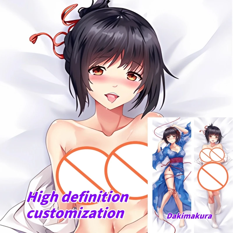 

Dakimakura Anime Pillow Case Miyamizu Mitsuha Double-sided Print Of Life-size Body Pillowcase Gifts