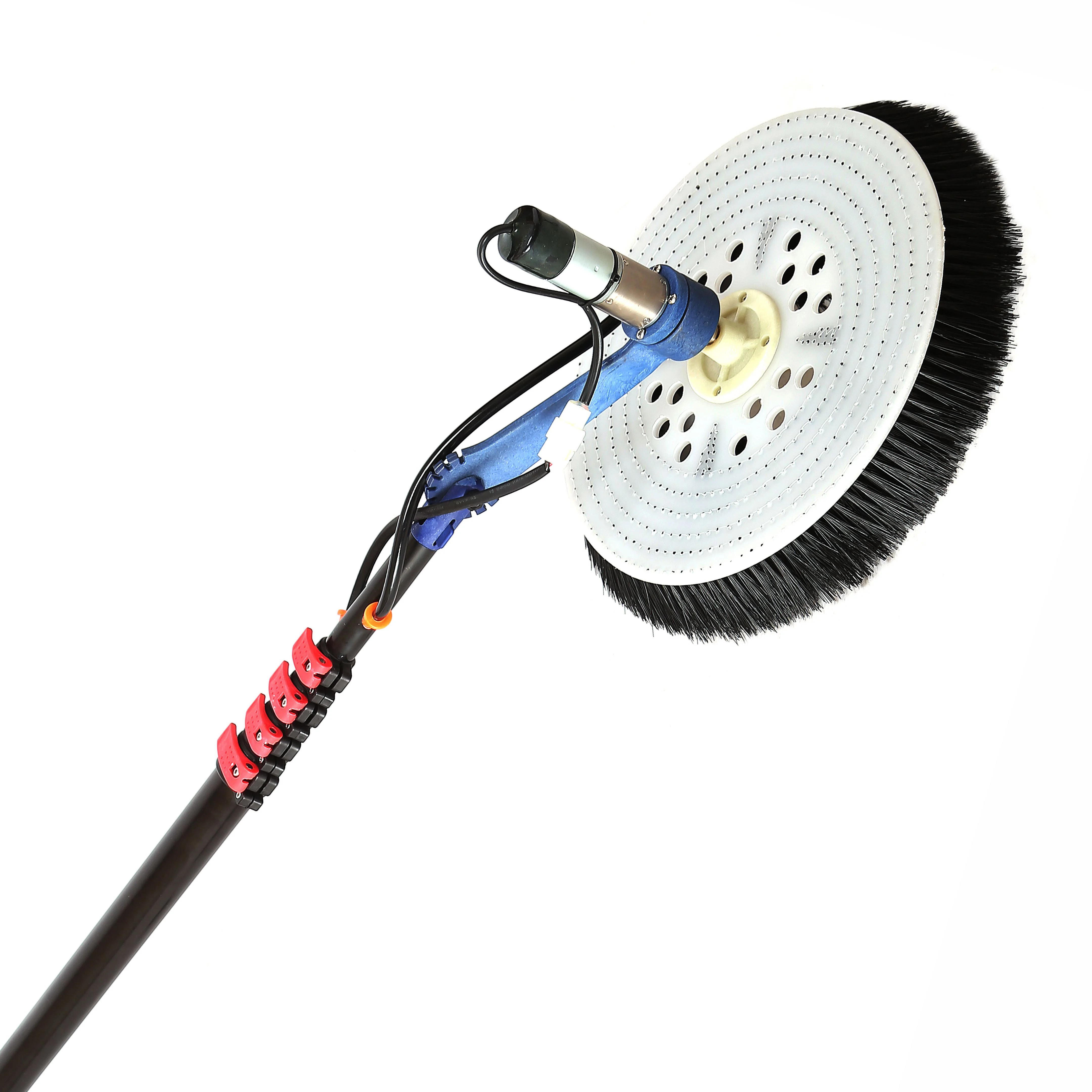 Extentool 7.5m 알루미늄 기둥 태양광 청소기 브러시 도구 태양광 패널 청소 기계