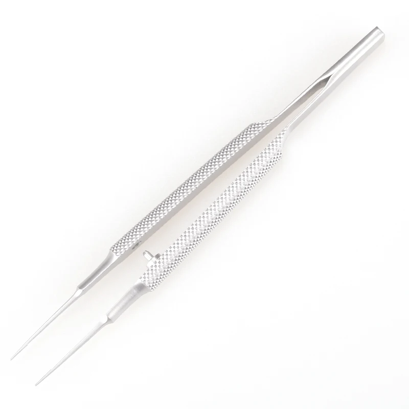 Ophthalmology Microsurgery Instruments Surgical Round Handle Micro Tweezers Stainless Steel Titanium Alloy Double Eyelid Embeddi