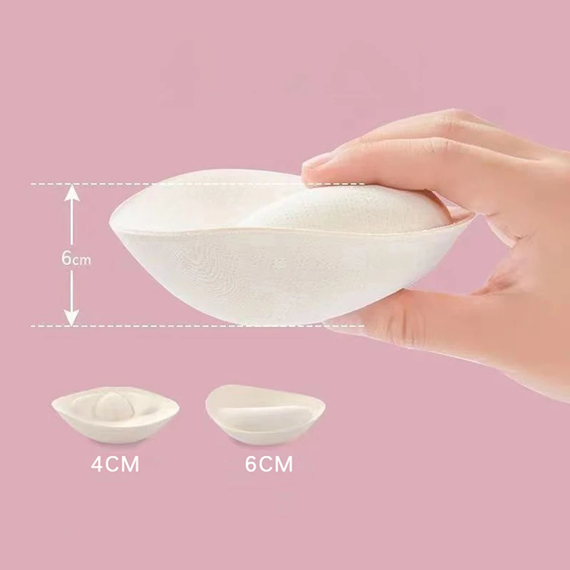 1Pair Sexy Thick Sponge Bra Pads Women Breast Insert Push Up Bra Enhancer Swimsuit Bikini Padded Removeable Chest Accessories