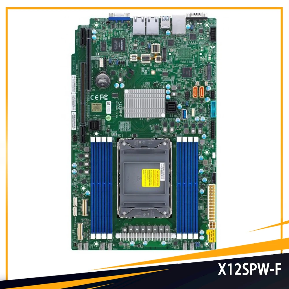 X12SPW-F For Supermicro LGA-4189 C621A 2TB 3DS DDR4-3200MHz Proprietary WIO 10XSATA 3 Server Motherboard