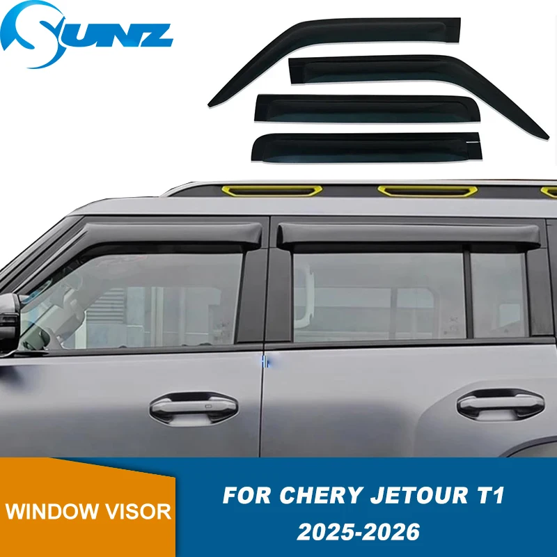 

Дефлектор бокового окна для Chery Jetour T1 2025 2026, оконный козырек от солнца и дождя, защита от атмосферных воздействий, ветрозащитный дефлектор