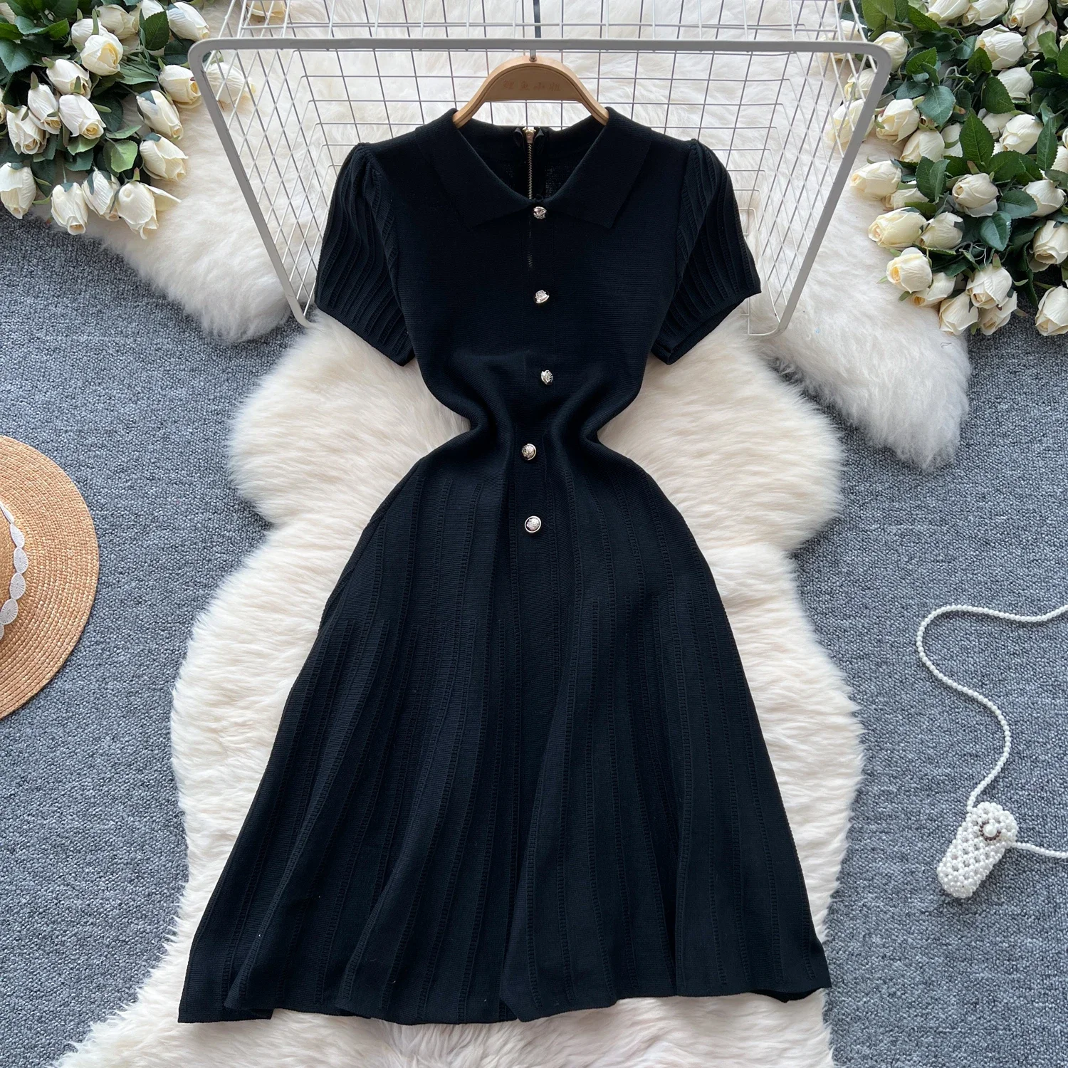 Sleeveless Single Breasted  Elastic Bodycon A-line Dress Sexy Fashion Beach Vacation Women Casual Slim Vestidos Dresses