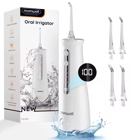 Mornwell 5032 Oral Irrigator Sonic Water Flosser 270ML Tank Dental Teeth Whitening Home Appliance Teeth Cleaner Dental Water Jet