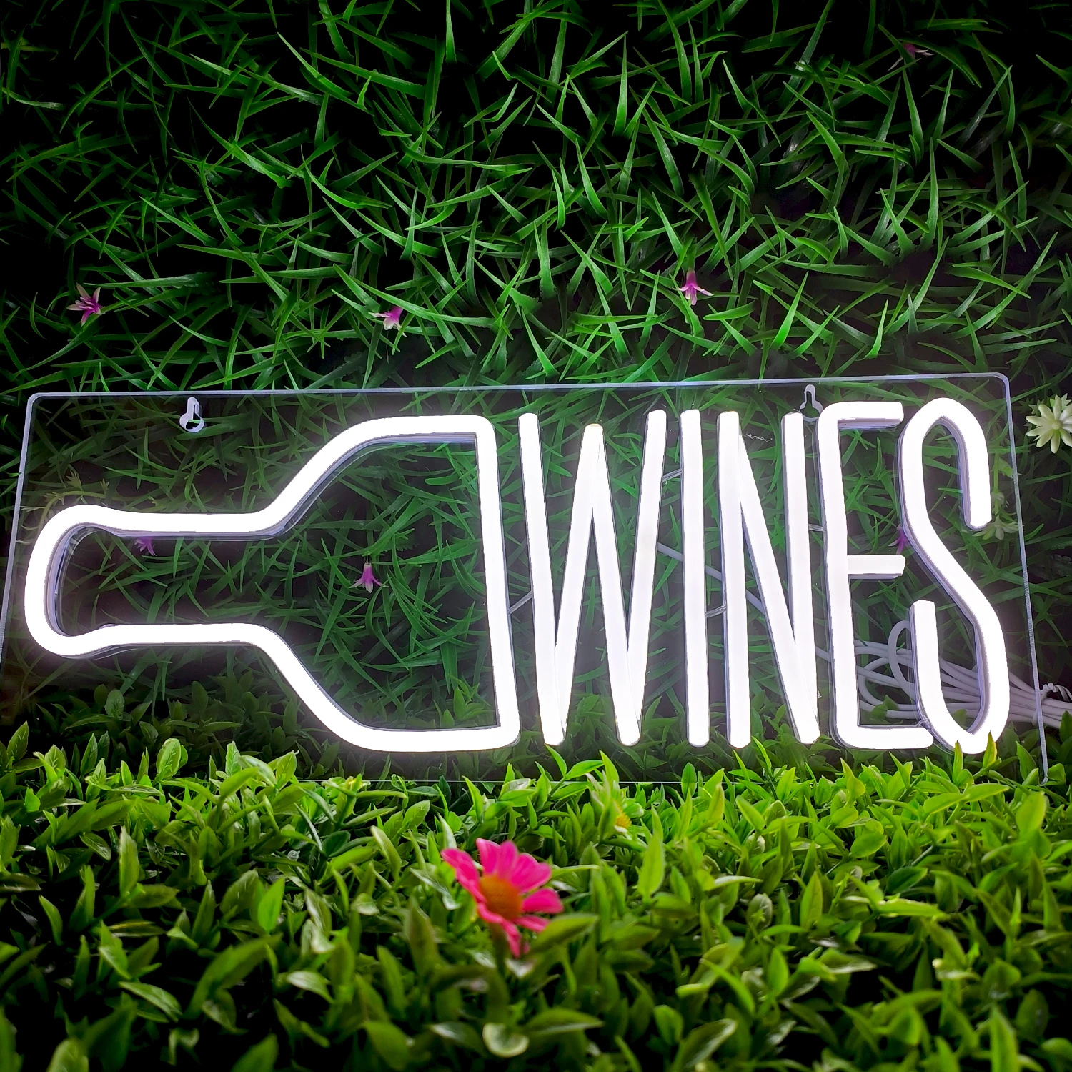 Imagem -05 - Wine Neon Sign Luzes Led Design Criativo Logo Carta de Garrafa Decoração do Quarto de Maquiagem Festa Café Casa Bar