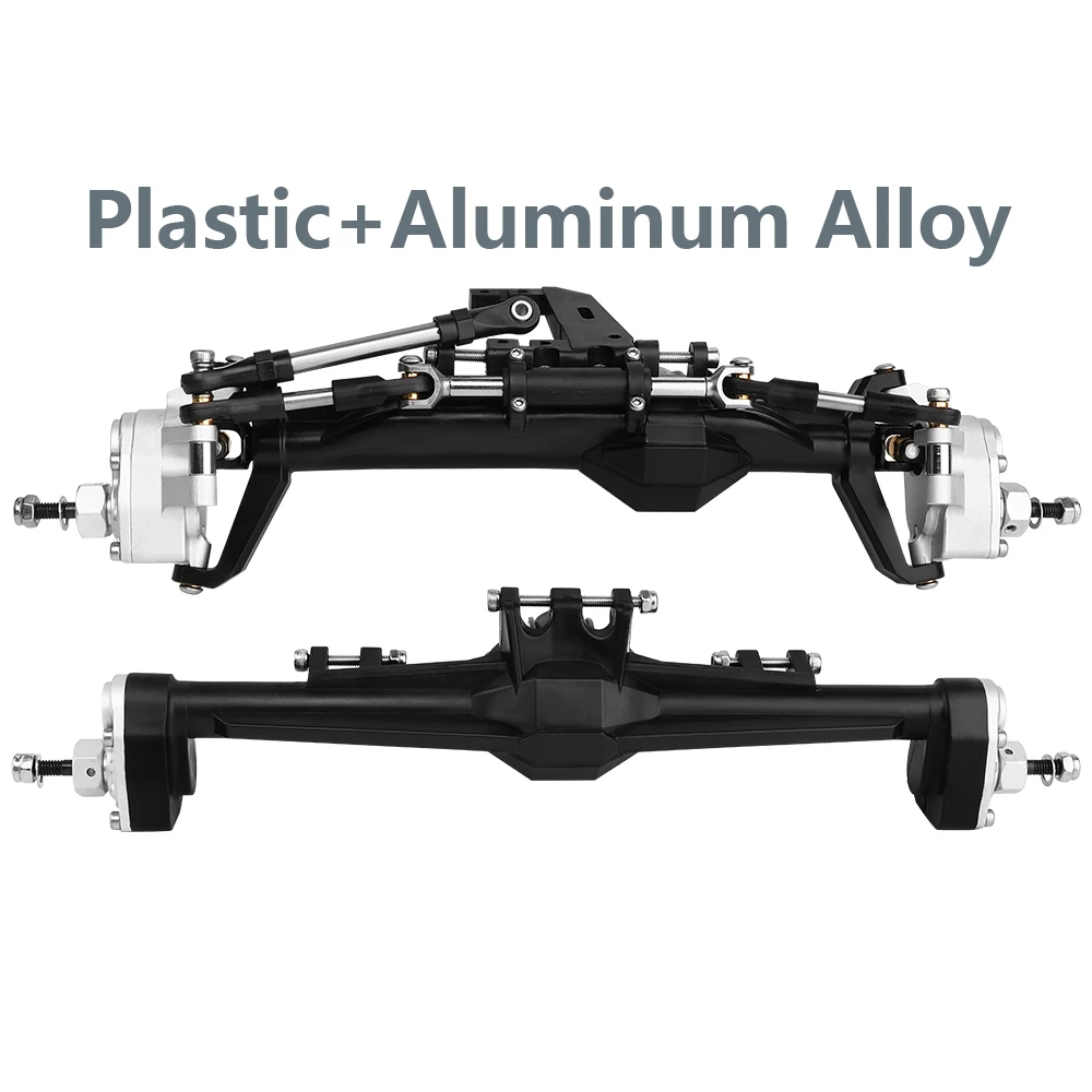 H10 Portal of Rechte As Kunststof + Messing of Aluminium Legering Voor- en Achteras Complete Assen voor Vanquish 1/10 RC Crawler Auto Upgrade