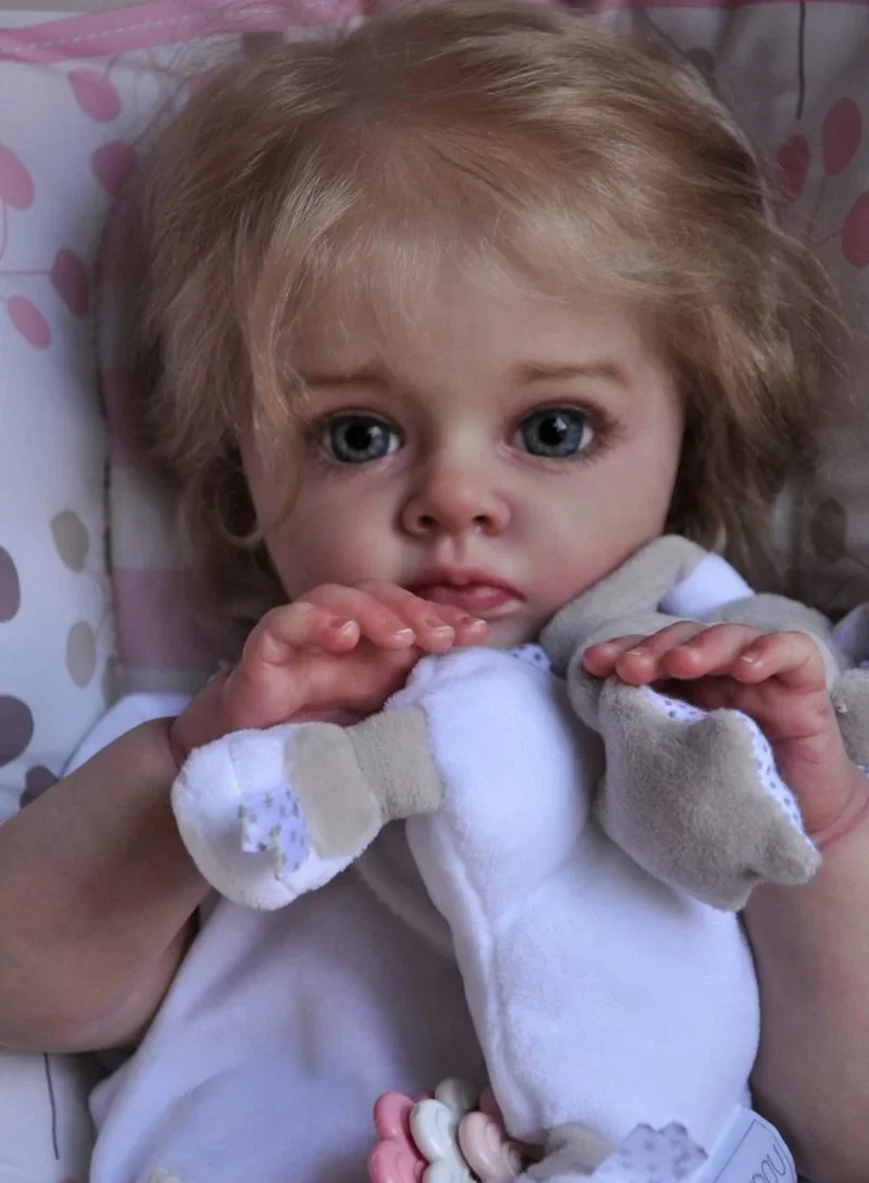 23inch Tutti Reborn Doll Kit with COA Rare Limited Sold Out Edition Cute Baby DIY Unfinished Unpainted Doll Parts Blank Doll Kit