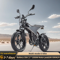 RANDRIDE DM711 2000W Dual-Peak E-Bike 48V20A 60KM-75KM Range 7-Speed & CST 4.0 Tires Dual Suspension Fork 811 Color Dashboard