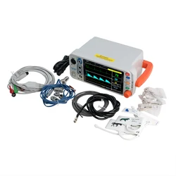 Portable Capnograph Veterinary Equipment ETCO2 Multi-parameter Vet Animal Vital Signs Monitor