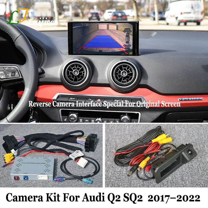 Parking Aid Camera For Audi Q2 SQ2 2017~2023 Original Screen / Plug and Play No Coding HD Front Rear View Backup Reverse Camera