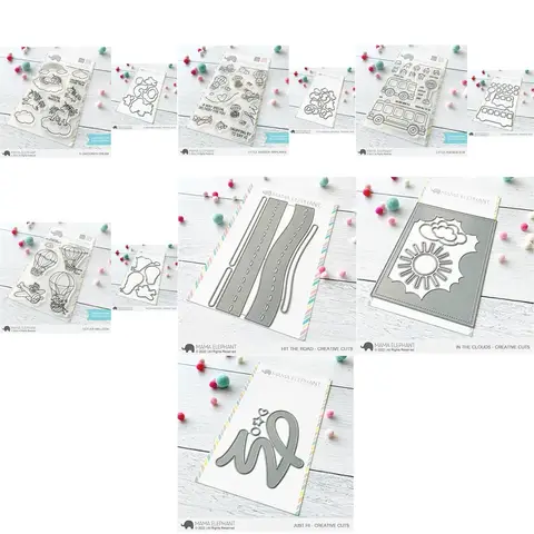 2022 Metallskärverktyg och stämpel för scrapbooking, övning i praktiska DIY-projekt, albumdekor, korthantverksverktyg 10 best sales fantasifulla stämplar - №6