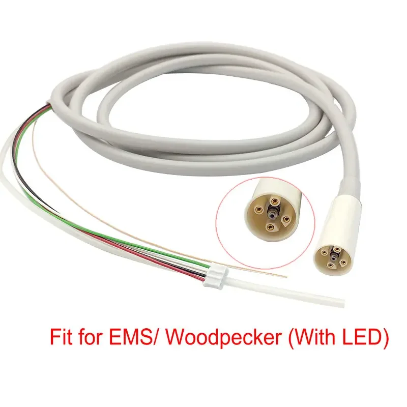 Dental Ultrasonic Scaler Handpiece Cable with LED Scaler Handle Wire Tubing Cable Tube H9 Fit for EMS/ Woodpecker