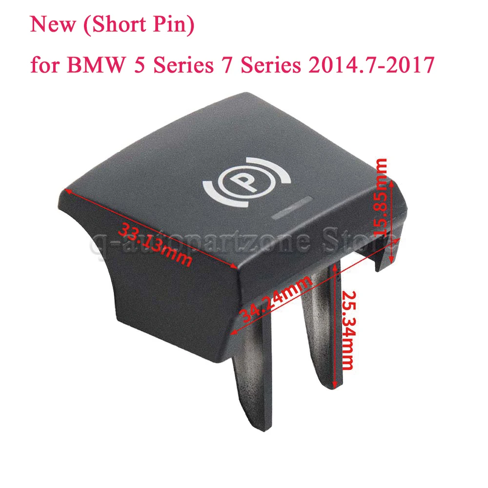 61312822518 Car Handbrake Parking Brake P Button Switch Cover for BMW 5 7 F01 F02 F07 F10 F11 F18 F30 520 523 730 2009-2017