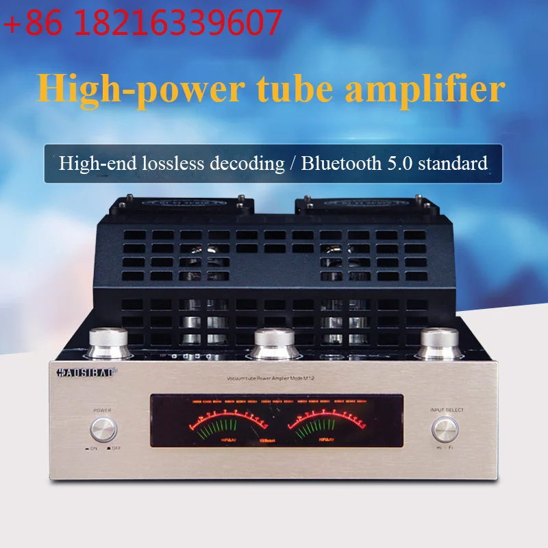 YAO HIFI Lossless Household Power Amplifier 160W Output Power Bluetooth 5.0 Class AB Electronic Power Amplifier USB Lossless Rea