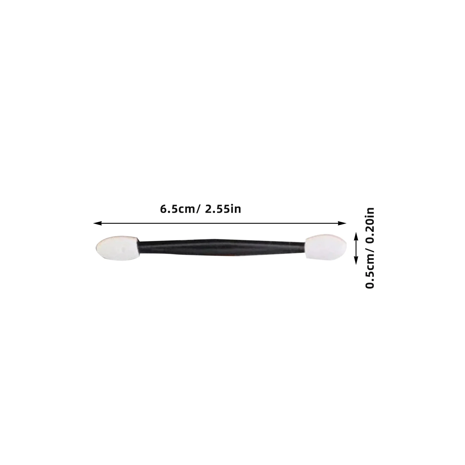 Pincéis descartáveis de dupla face para sombra, 50 peças, ferramentas de aplicação de maquiagem, esponja de látex macia, não arranhões para uso diário