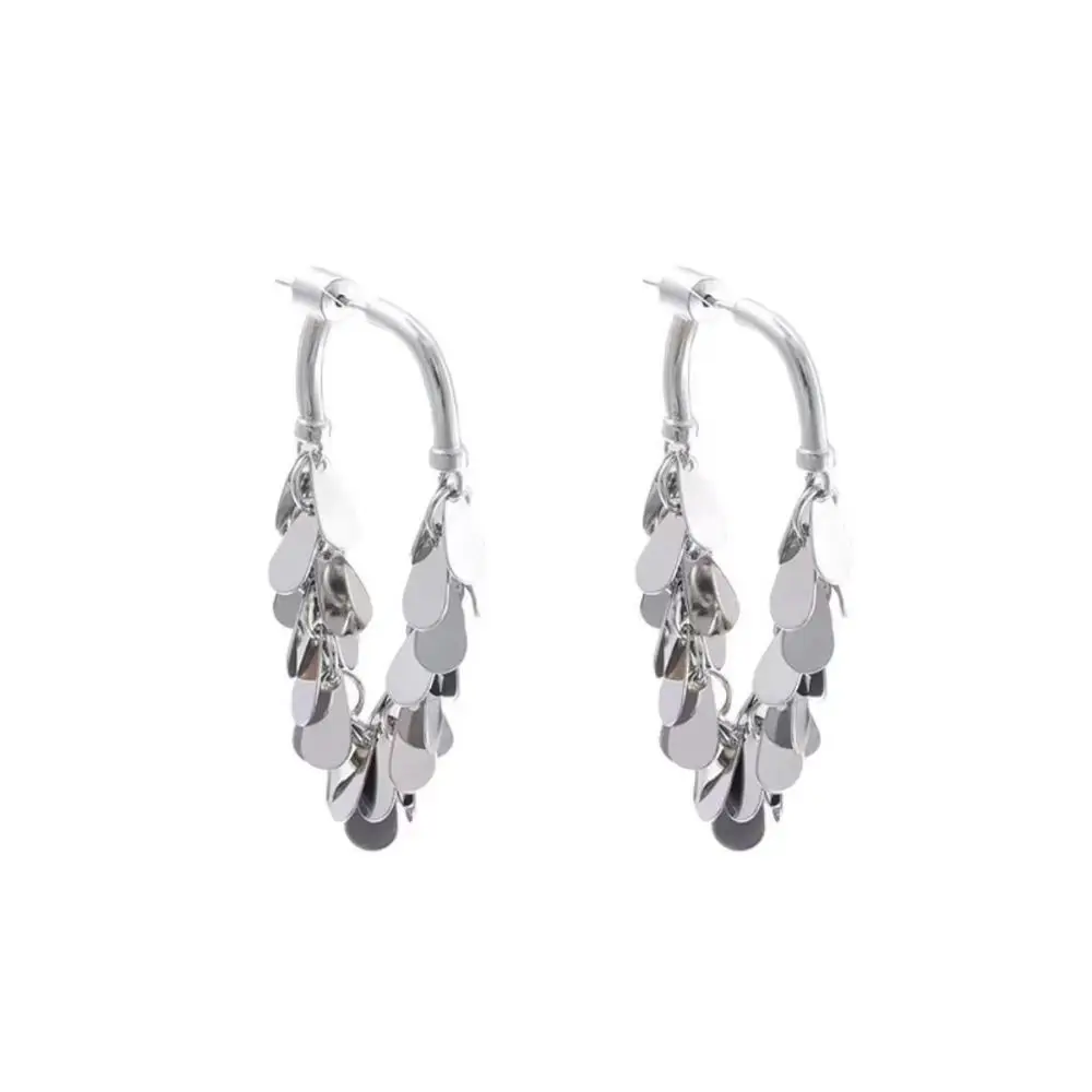 Серьги-кольца для лимфатической активности золотого цвета для похудения Серебристые серьги для похудения с лимфатическим дренажом