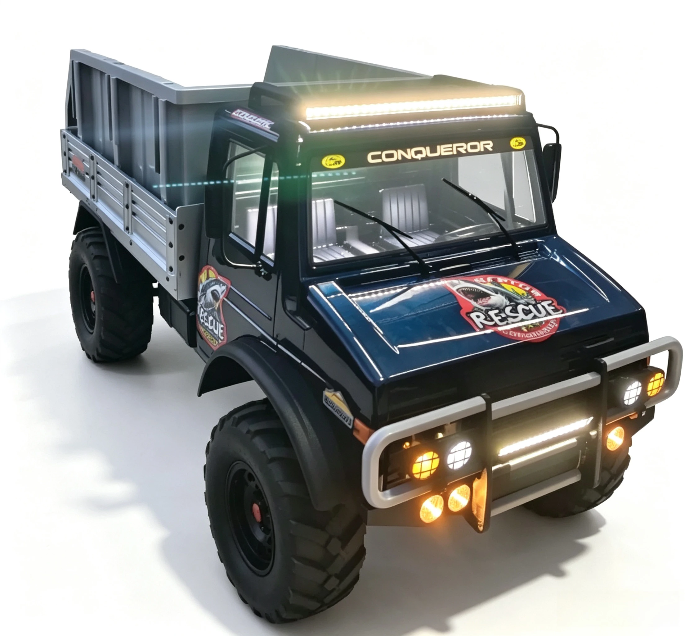 For WLtoys 064308 Big Shark 1/6 RC Crawler Custom Front Bumper Anti‑Collision Guard Off‑Road Appearance Upgrade Accessories view 2