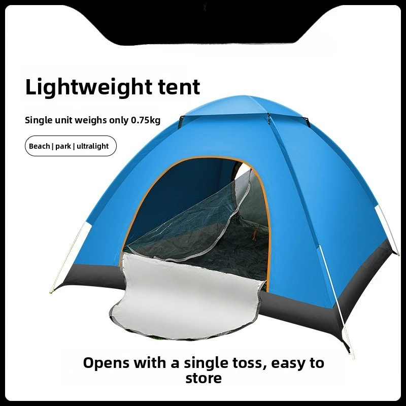 

Fully automatic 3-4 person tent, outdoor thick sun protection, portable folding model