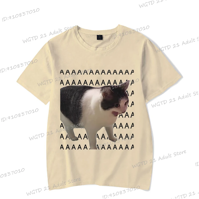 مضحك AAA القط ثلاثية الأبعاد طباعة الرجال تي شيرت غير رسمي Harajuku الهبي ميمي الحيوان الشارع الشهير الجولة الرقبة النساء الرجال موضة القط تي شيرت