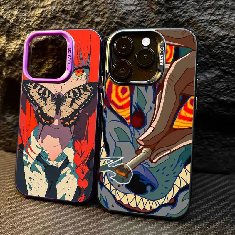 

Chainsaw Man Makima Anime Coque For Apple iPhone 17 Air 16e 16 14 15 13 11 Pro Max 16 Plus 12 17 Pro Shockproof Case Phone Cover