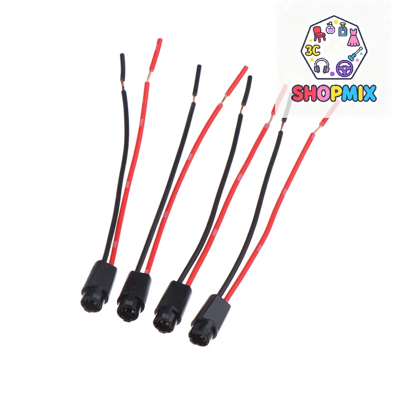 

5 шт. T5 светодиодный патрон для лампы для 1,2 Вт W3W шириной приборный светильник, светодиодный разъем T5, удлинительные кабели, жгут проводов