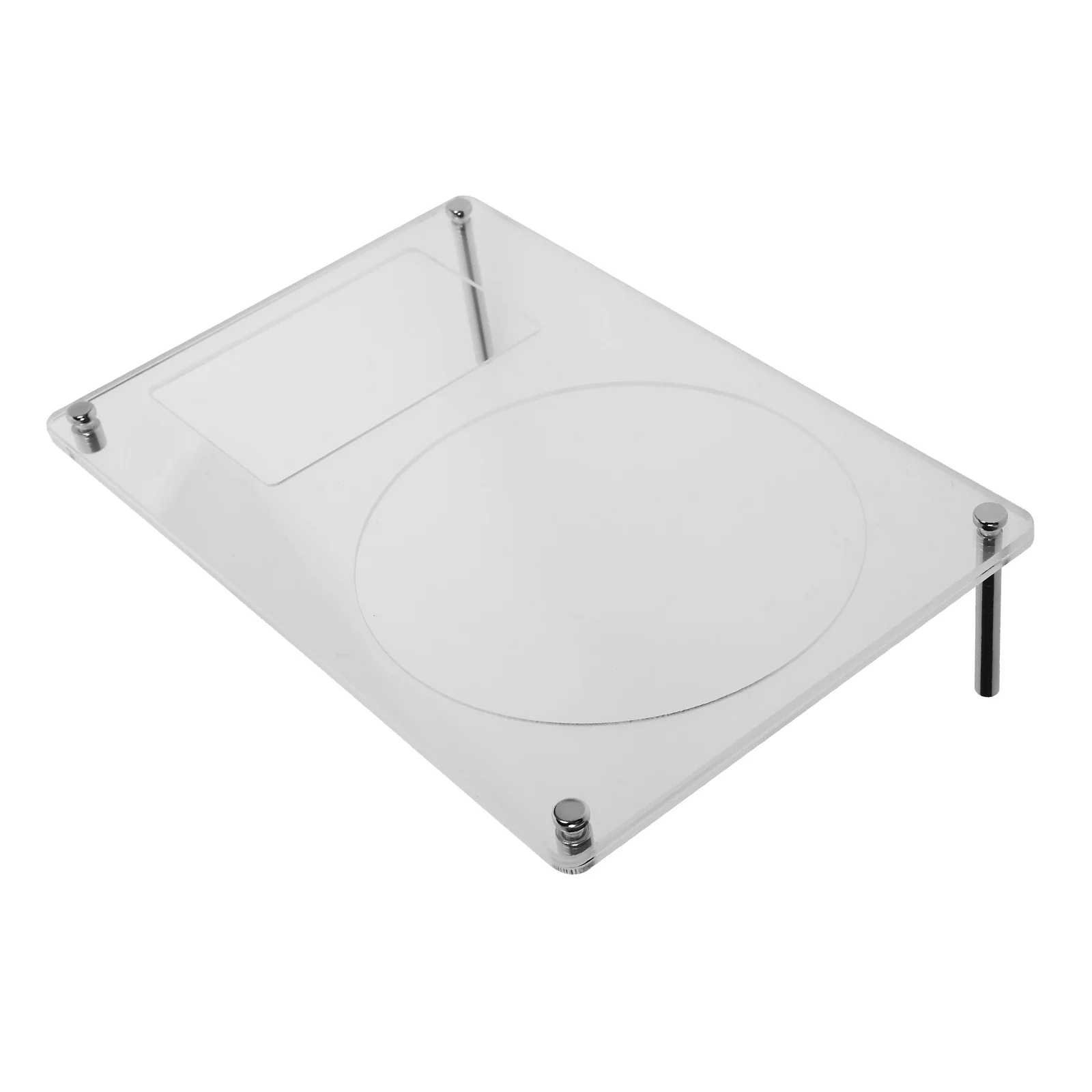 Record Display Rack CD Card Holder Household Blank Decorative Stand Acrylic Stainless Steel Racks