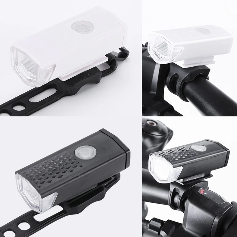 Bike Bicycle Light USB LED Rechargeable Set MTB Road Bike Front Back Headlight Lamp Flashlight Cycling Light Cycling Accessories