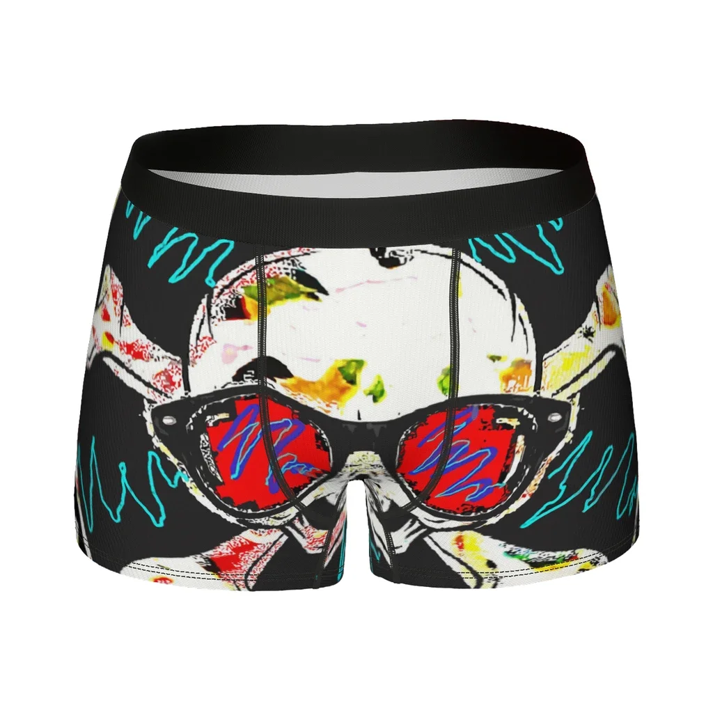 Skull  Underpants Homme Panties Men's Underwear Comfortable Shorts Boxer Briefs