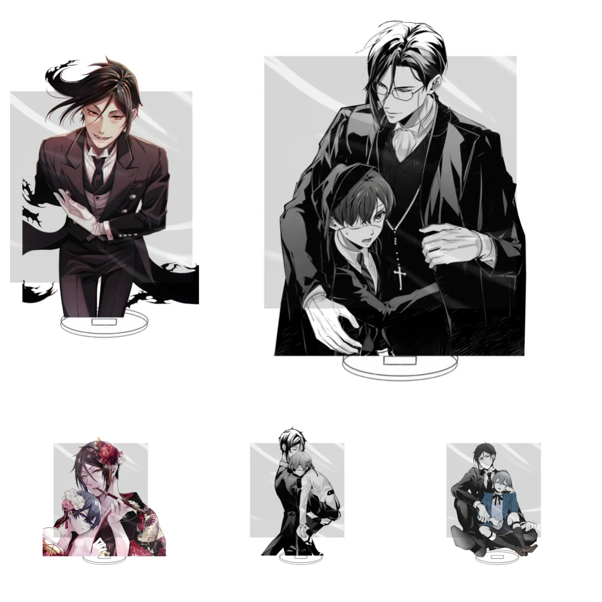 

15CM HOT Anime Black Butler Acrylic Stand Model Cosplay Characters Ornament Accessories Goods Christmas Collection Gifts