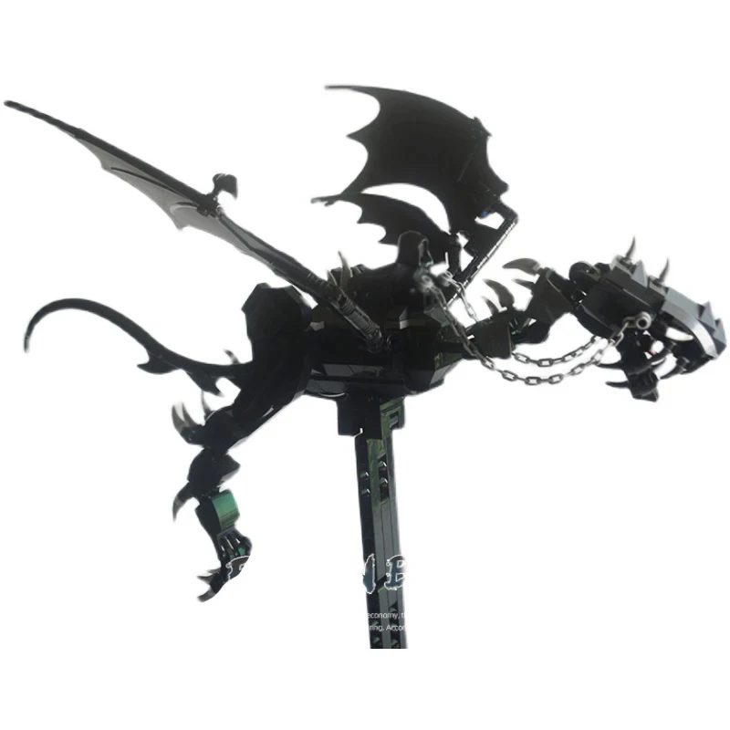 Ideas MOC Nazguls King of Rings Ringwraiths Fallen Beast Flying Dragon With Figures Set Building Blocks Kid Toys Gift