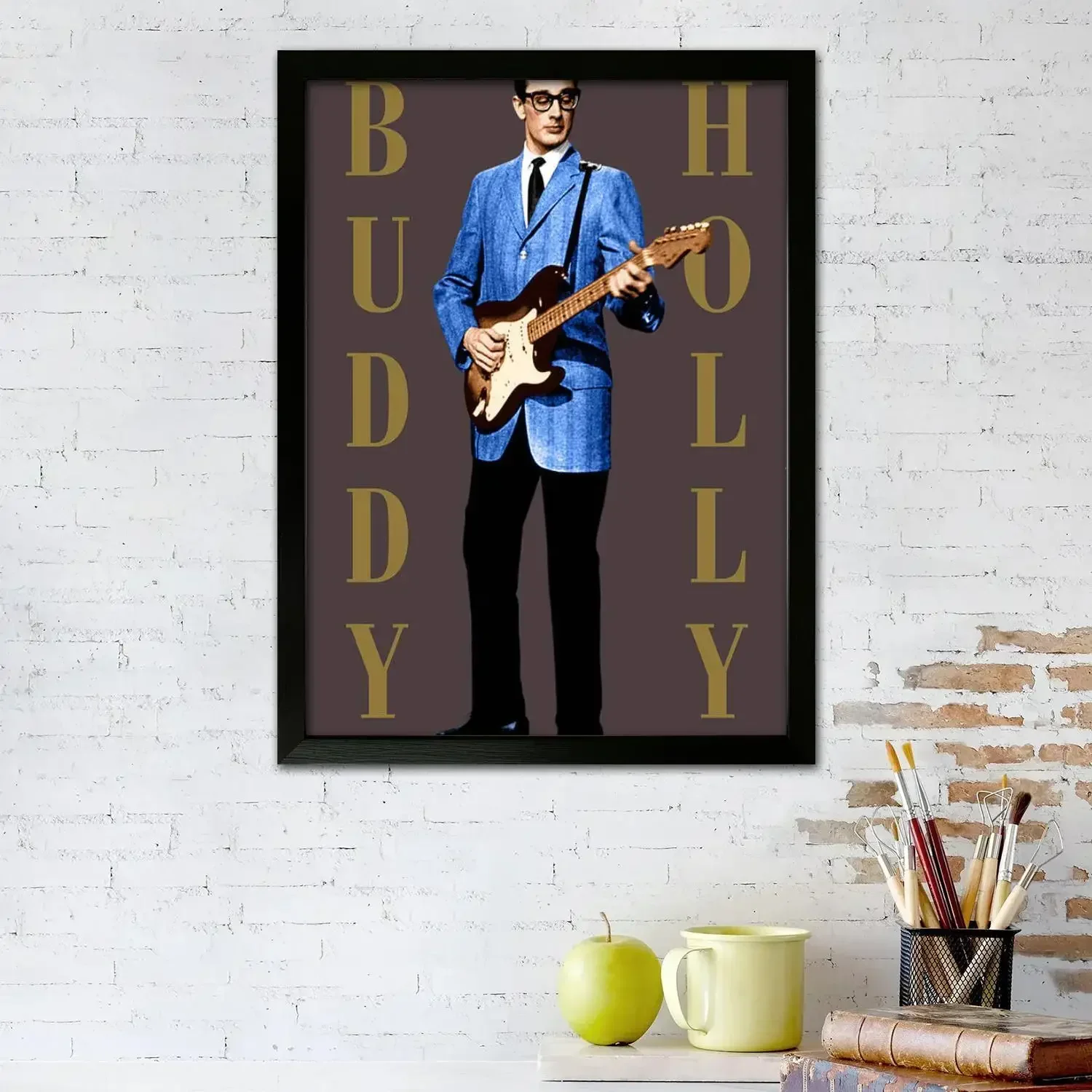 Buddy Holly Poster Prints Wall Art Canvas Painting Poster For Modern Family Living Room Home Decor