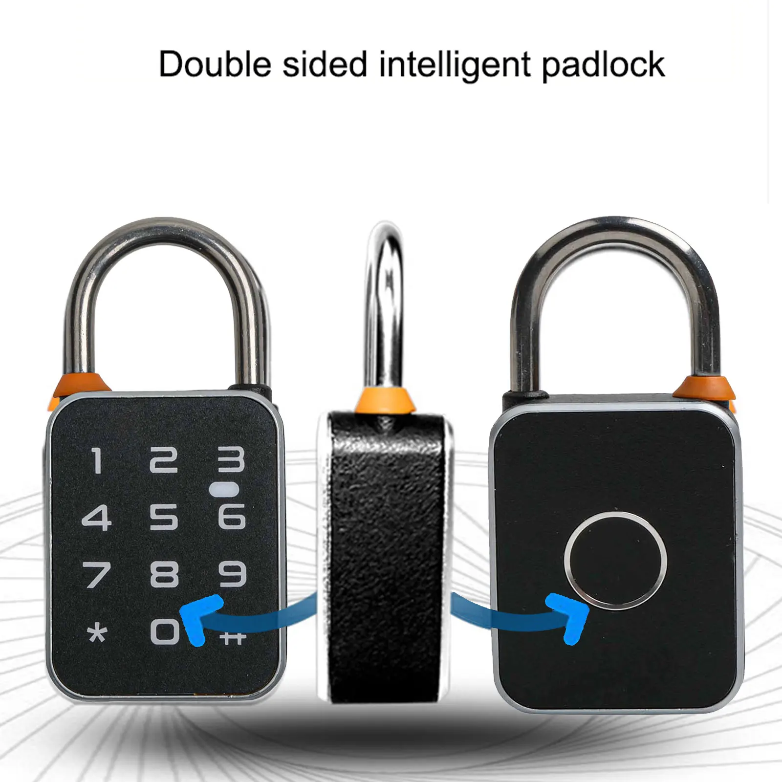 Advanced IP65 Waterproof Smart Padlock With Keyless Biometric Fingerprint And Biometric Fingerprint Unlock