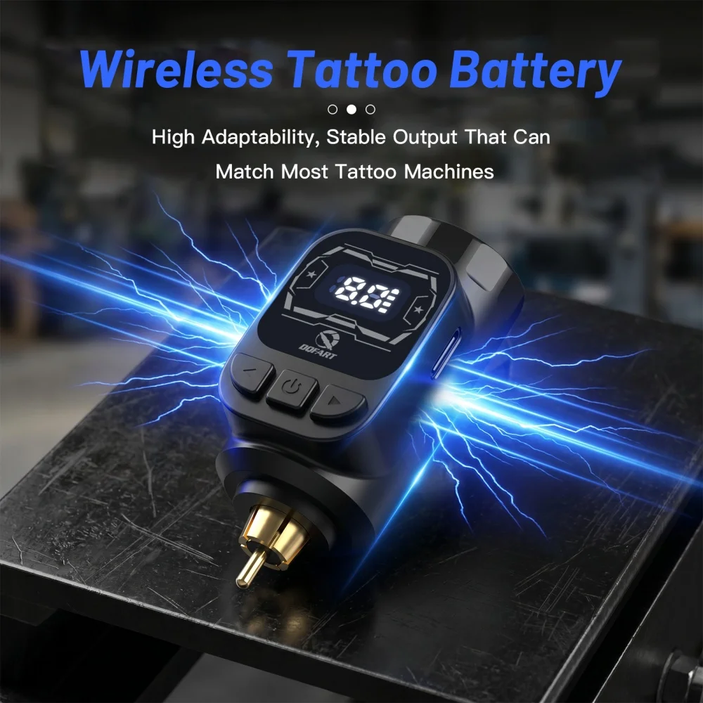 DQFART New M3 Electric Wireless Tattoo Machine Pen Kit Removable Battery Lightweight Tattoo Ink Body Art Beginner Tattoo Artists