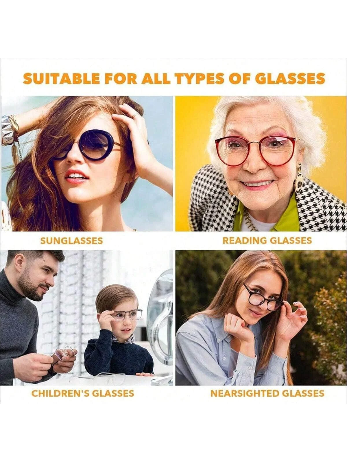 Glasses Repair Kit,Eyeglass Nose Pad Repair Kit, Air Chamber Soft Silicone Nose Pads, Screwdriver Set and Screw Cap,Suitable The view 4