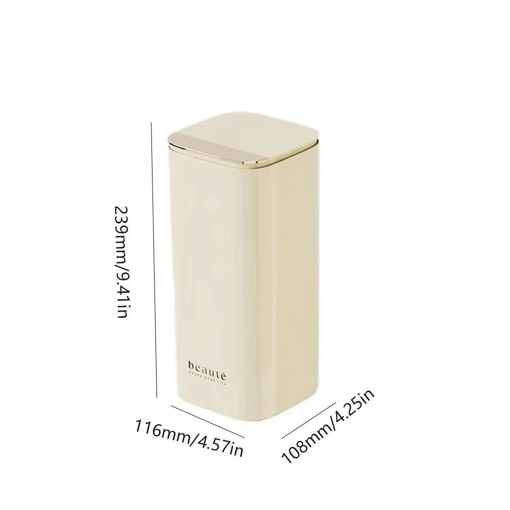 Automatischer Hebe-Make-up-Pinselhalter, staubdicht, große Kapazität, Desktop-Make-up-Werkzeughalter, wasserdicht, mit Deckel, Lippenstifthalter