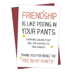 1pcs Hilarious Funny Birthday Card for Best Friends,To Give To Your Best Friend,Thank you Card,Funny Birthday Gift Card For Him!