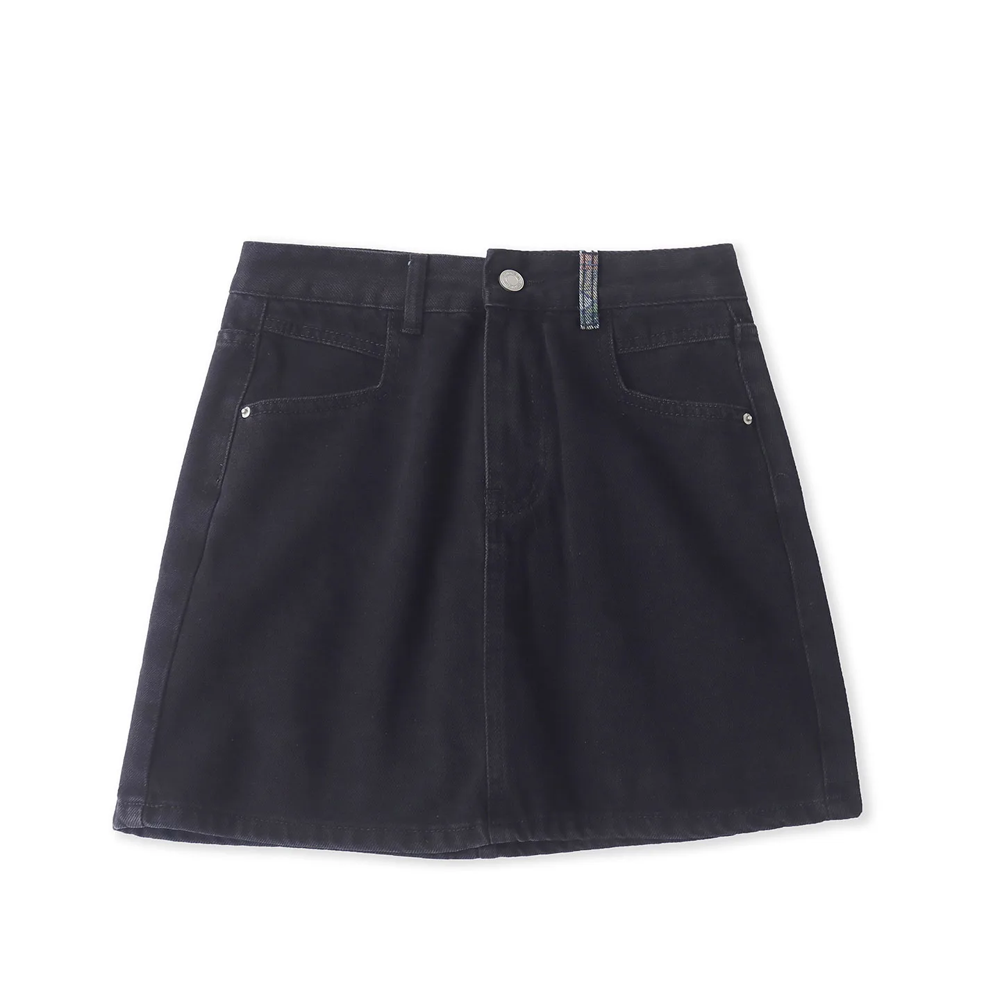 High Waist Denim  Skirt Women's Casual Washed Multi Pocket Slimming A-Line Skirt Spring New Style Casual Leisure Skirt