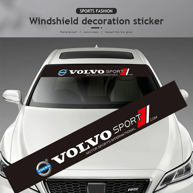 

Car Windshield Sticker Auto Badge Decoration Decal For Volvo Xc60 Xc90 V40 V60 S60 V50 V90 S80 C40 XC40 V70 XC70 C30 EX90 Rdesig